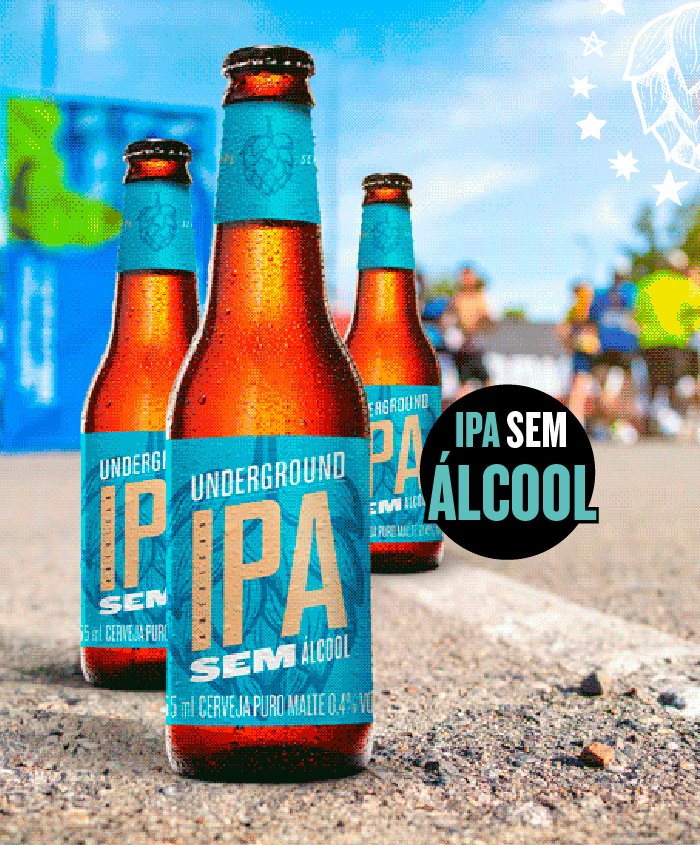 Underground IPA sem álcool - Clube do Malte