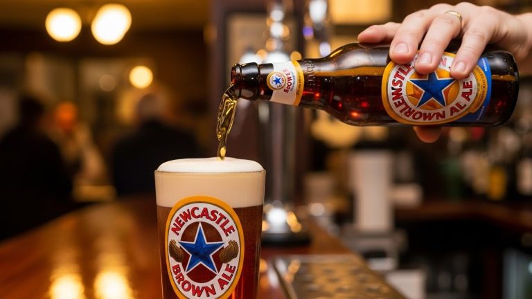 A icônica cerveja Newcastle Brown Ale