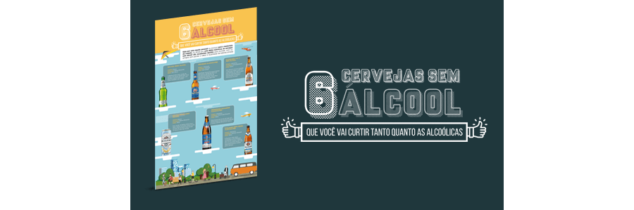 6 Cervejas sem álcool